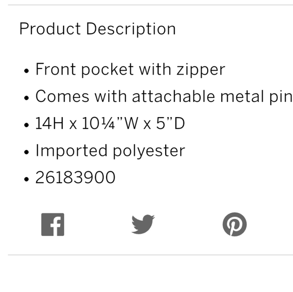 Nwt pink mini backpack with decorative pins - Picture 4 of 4